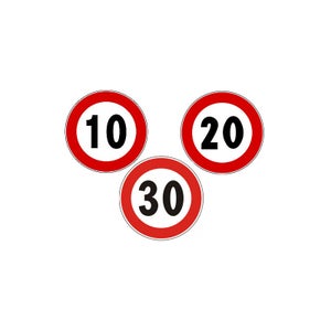 Limite di velocità 30 km/h, massima e minima