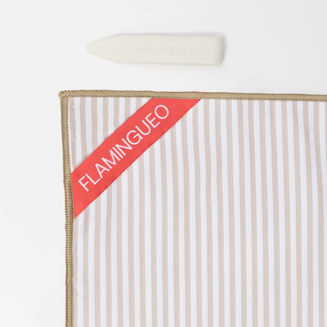 Flamingueo Serviette Plage Piscine Microfibre 180x90cm Beige - 9