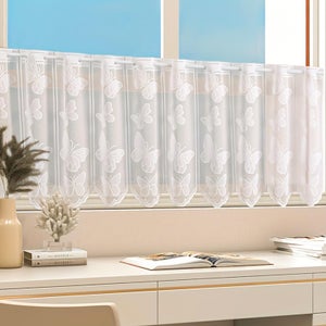Liveinu Rideau Armoire Cuisine Salle De Bain 80x140cm Bleu - Anti-poussière Installation Facile Crochet Boucle