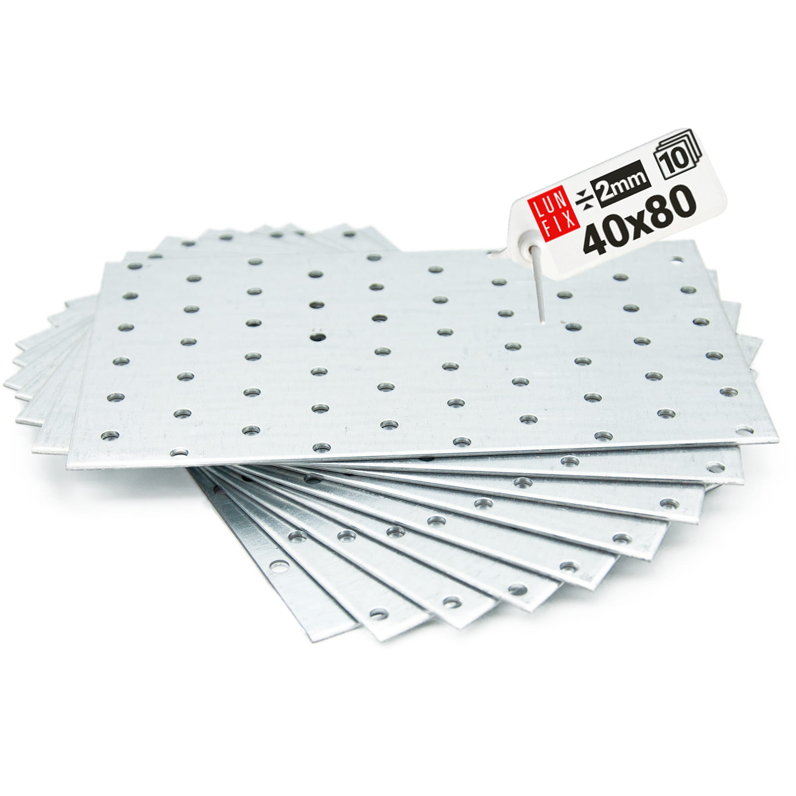 Płytka perforowana 40x80x2 mm 10szt.