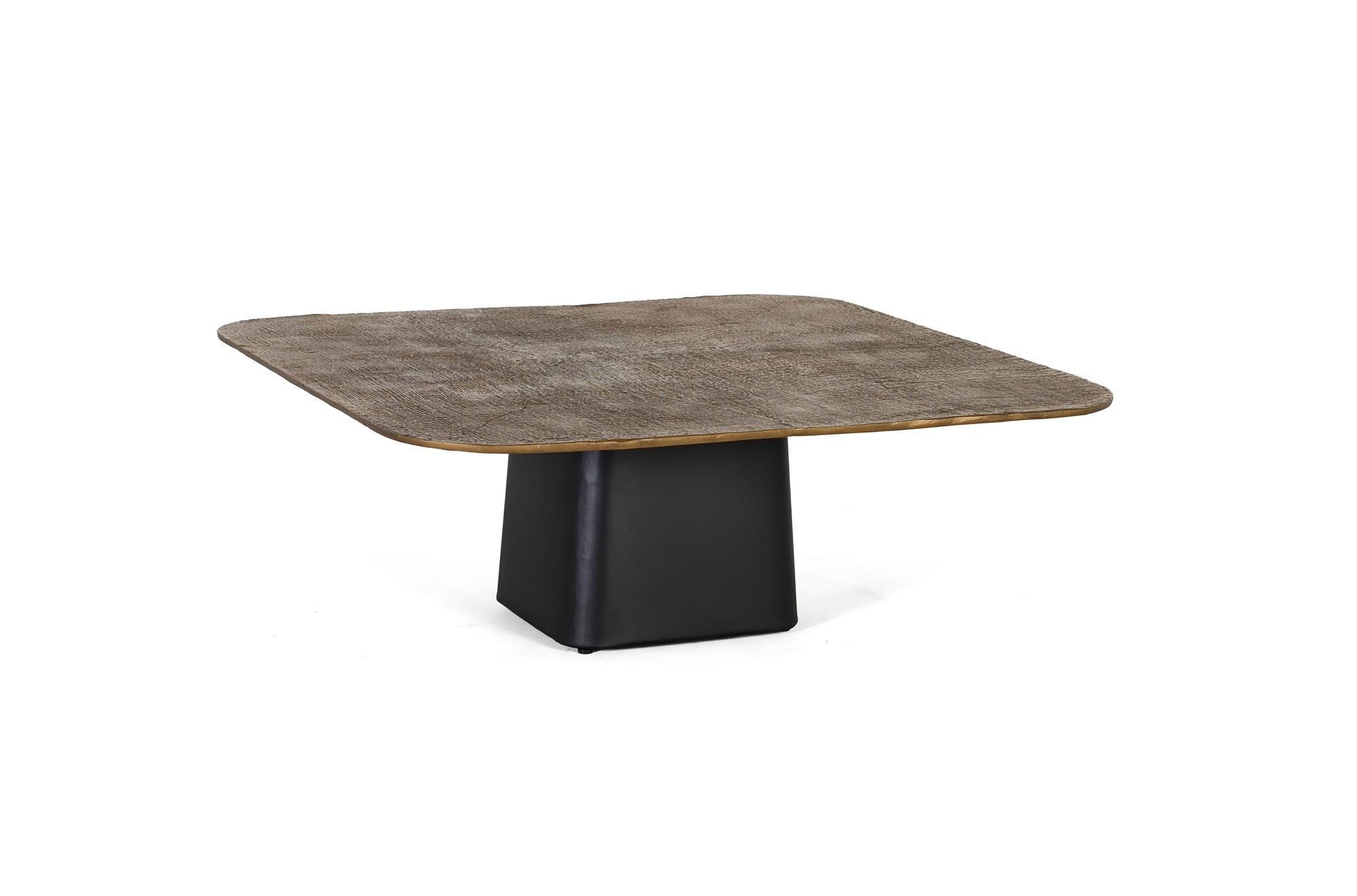 Stół centralny z podstawą z żelaza i platformą z aluminium