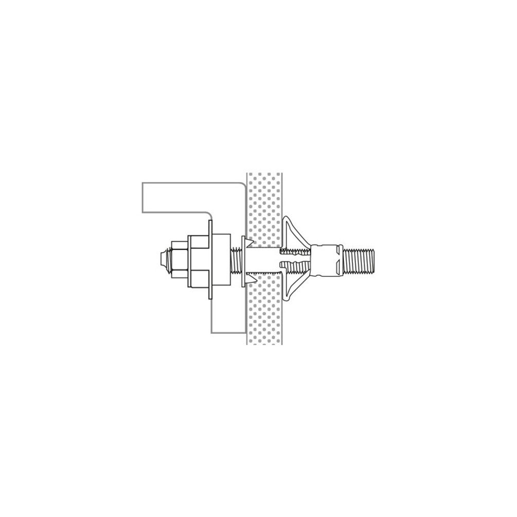Kit de fixation lavabo cloisons creuses FS300 M8x55mm - 5