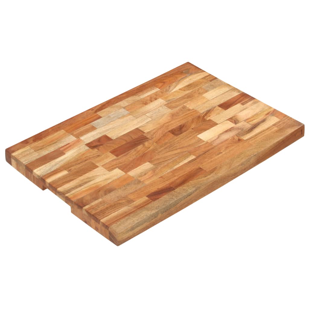 Vidaxl Tabla De Cortar De Madera Maciza De Acacia 60X40x4 Cm Carne , Leroy Merlin