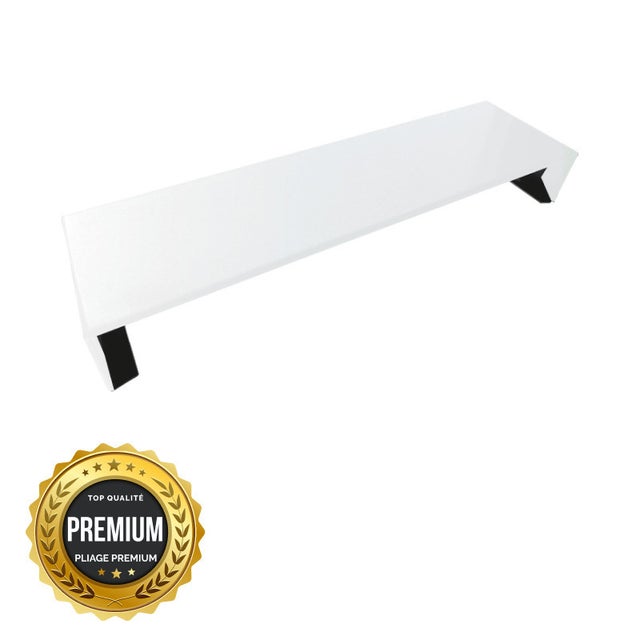 Eclisse couvertine aluminium PREMIUM, blanc pur RAL 9010, L. 210 mm, ALUHOME