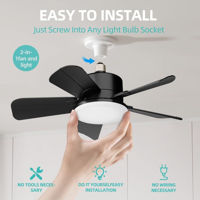 Ventilateurs Plafond avec Lumière, Ventilateur Silencieux Plafond Avec Telecommande, RGB Ventilateur Plafond avec Douille E27 - Bricolage Ventilateurs Plafond avec Lumière, Ventilateur Silencieux Plafond Avec Telecommande, RGB Ventilateur Plafond avec Douille E27 - Bricolage