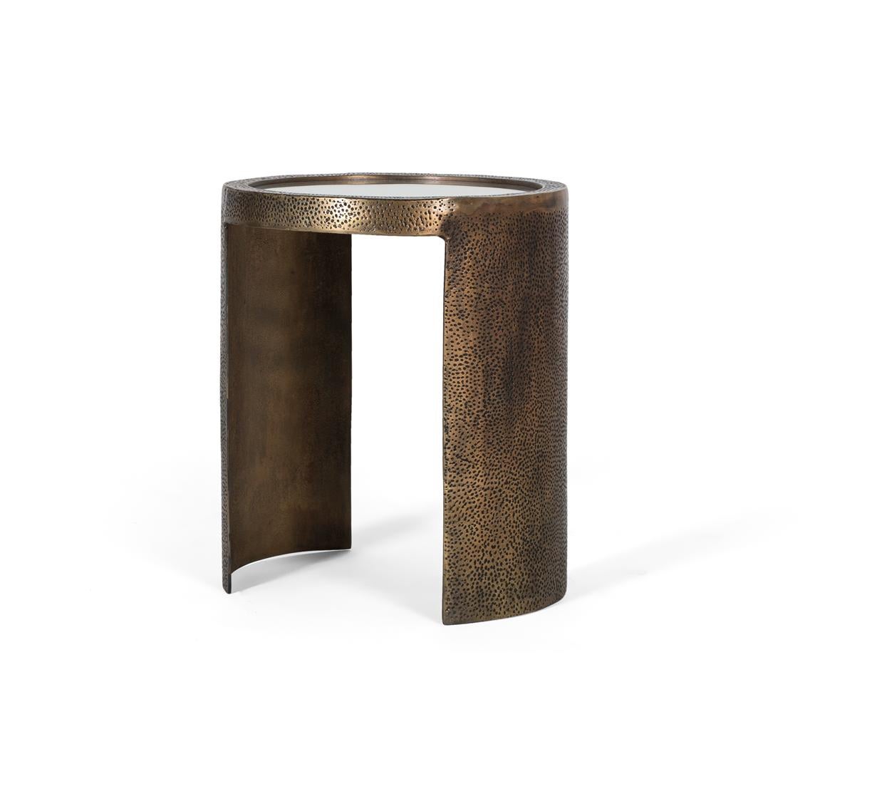 Table d'appoint d'angle en fer