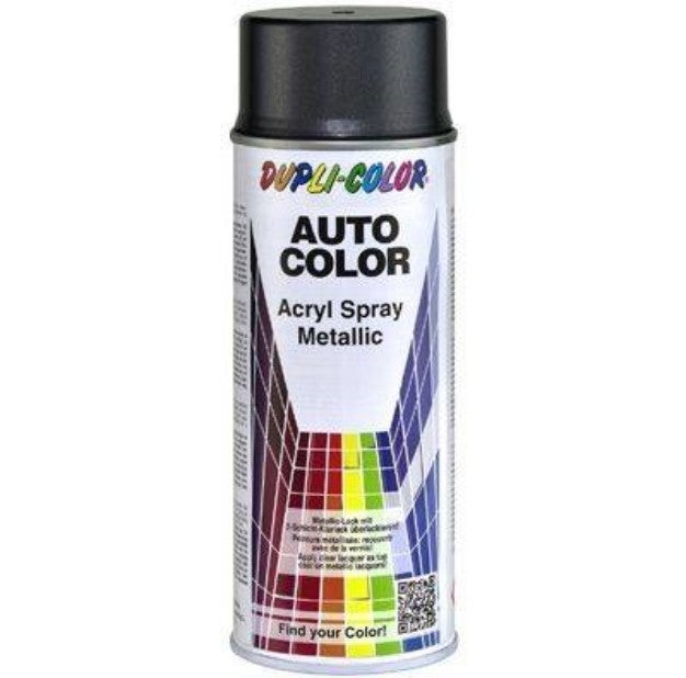 Pintura En Spray Dupli Color Gris Metálico (70-0180) - 400 Ml, Acabado Brillante