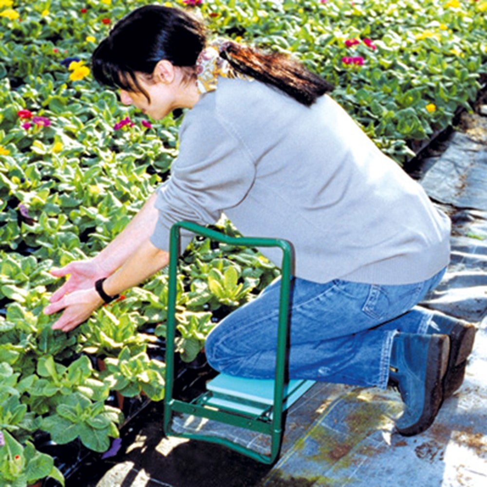 Tabouret de Jardin Pliable 2-en-1 – Siège & Agenouilloir Ergonomique pour Jardiner - 8