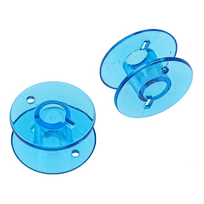 Bobine Per Macchina Da Cucire - 25 Pezzi, Plastica Trasparente, Ø6mm - Universali, Con Scatola Portabobine - Foto 3