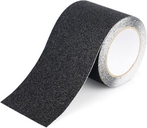 Nastro Antiscivolo Autoadesivo 5 Cm X 10 M - Per Scale, Pavimenti, Rampa, Interni Ed Esterni, Colore Nero