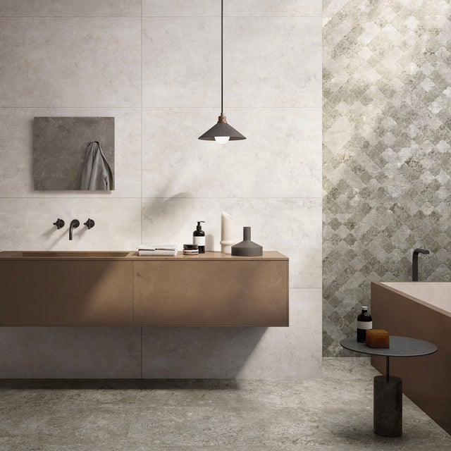 Carrelage sol et mur effet métal Atonium Silvery 60*120 cm - Réflex Boutique