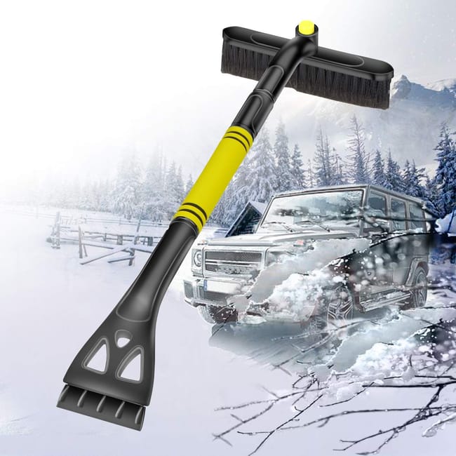 Raschietto Per Ghiaccio 5 In 1 Con Scopa E Spazzola Girevole – Rimovibile, Per Auto, Camion E SUV - 2