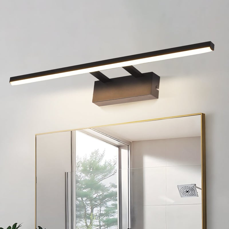 ZMH Lampa ścienna LED Lustro Łazienka 60 cm 13 W Matowa czerń Neutralna biel Korytarz kuchenny