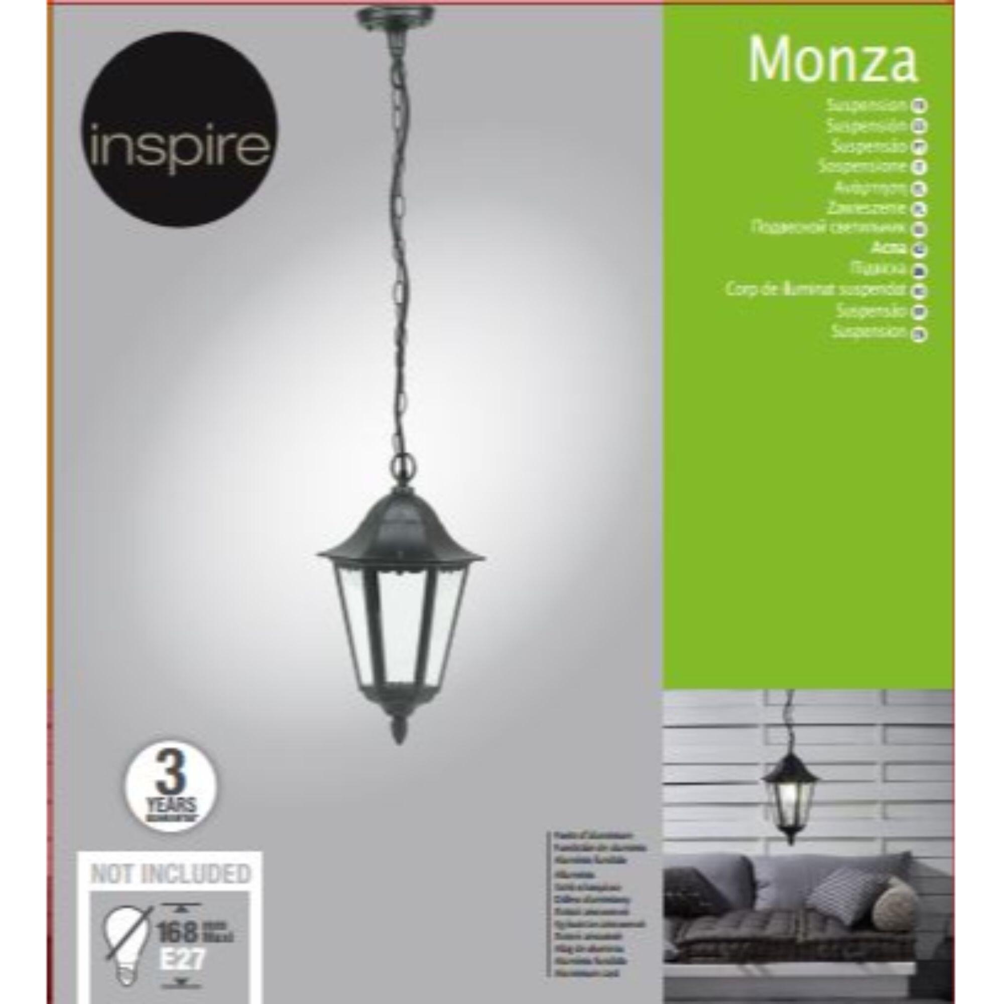 Lampa wisząca Monza IP44 czarna E27 INSPIRE - 6