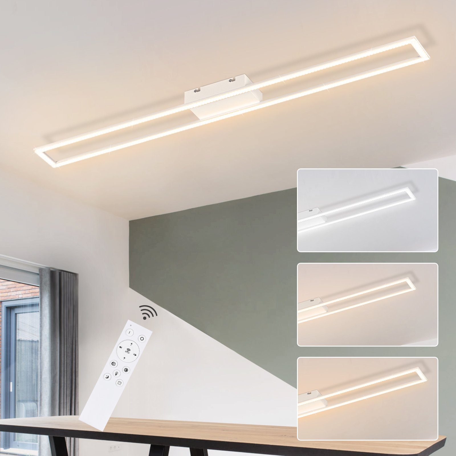 Plafoniera LED Moderna Soggiorno Lampada Da Soffitto Dimmerabile Con Telecomando Anelli Design Interno Illuminazione Soffitto Sala Pranzo Camera Letto 6 Anello Lampada A Sospensione Metallo 108W,D'oro