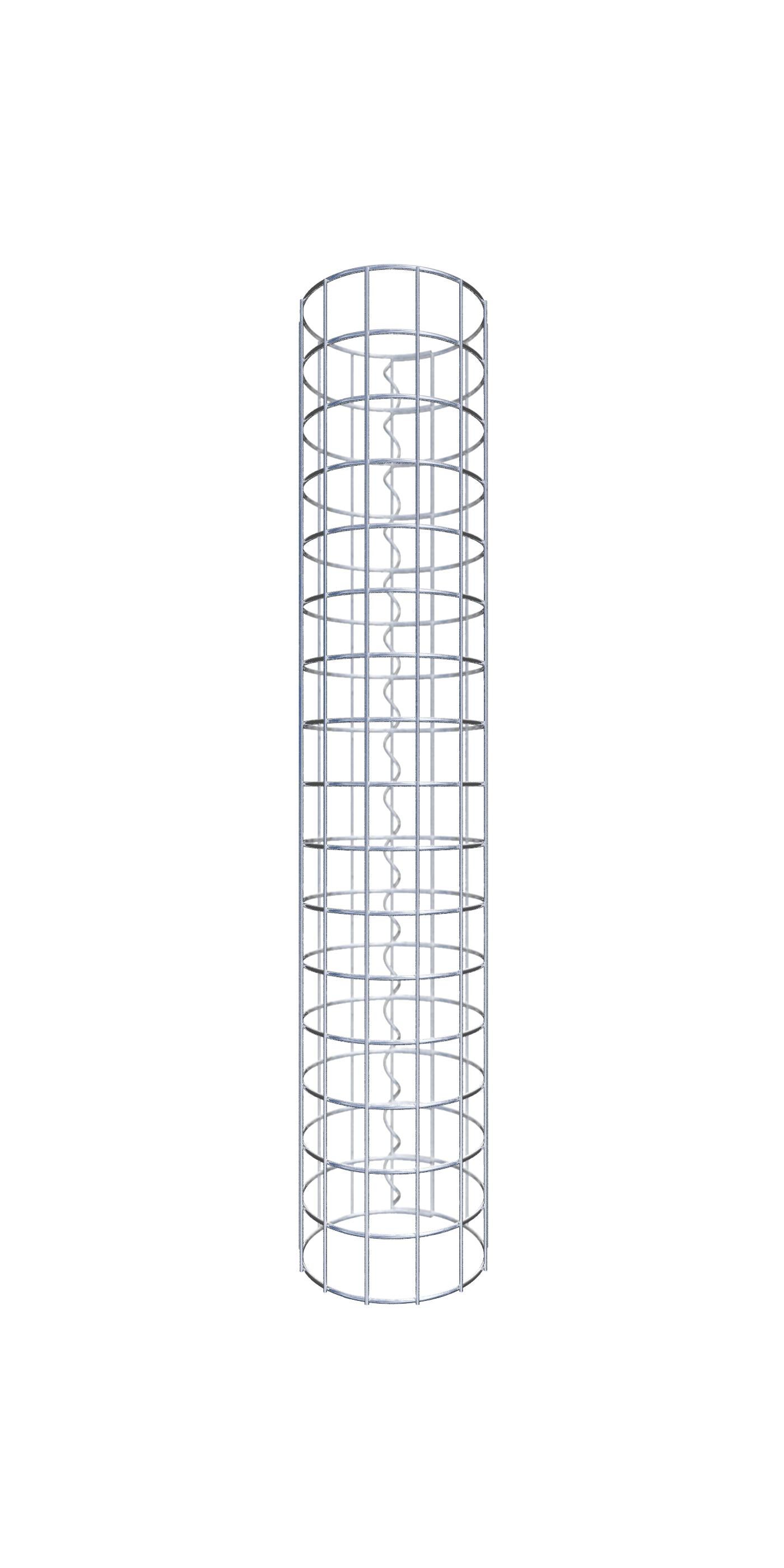 Kolumna gabionowa średnica 22 cm MW 5 x 5 cm okrągła - wysokość: 80 cm