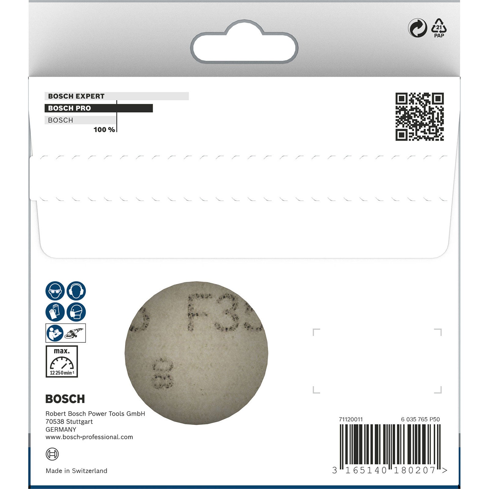 Bosch PRO F355 Tarcza szlifierska 125 mm 60 - 2608606755 - 4