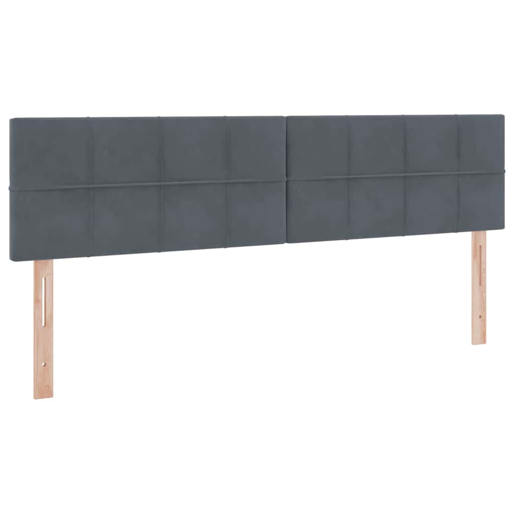 Lit avec rangement en velours gris foncé pour la chambre, 160 × 200 cm - 9