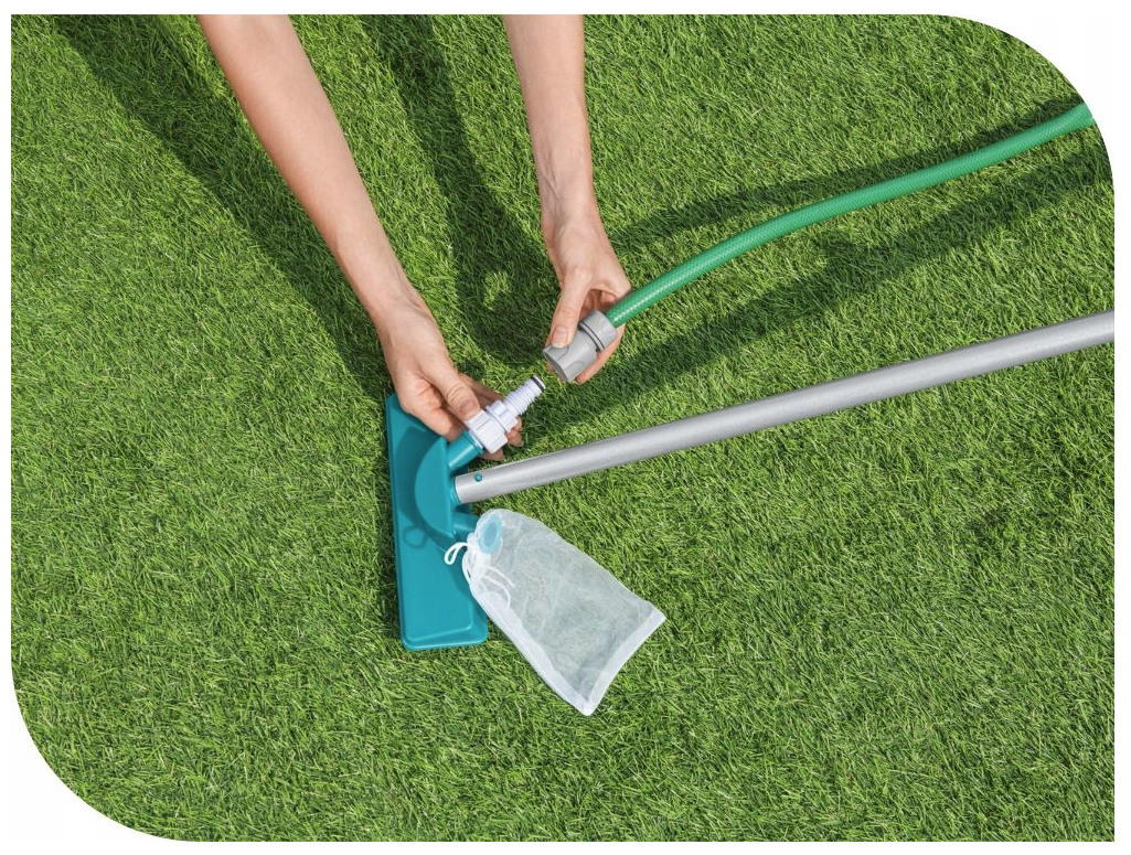 Bestway Kit d'entretien piscine avec aspirateur et épuisette AquaClear - 8