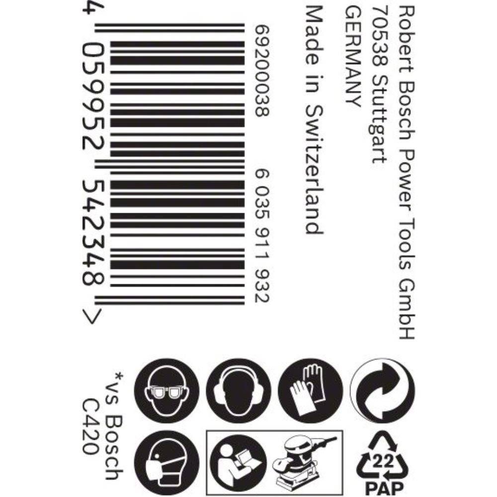 Rollo de papel de lija EXPERT C470 para lijado manual de 115 mm, 5 m, G 40 - 4