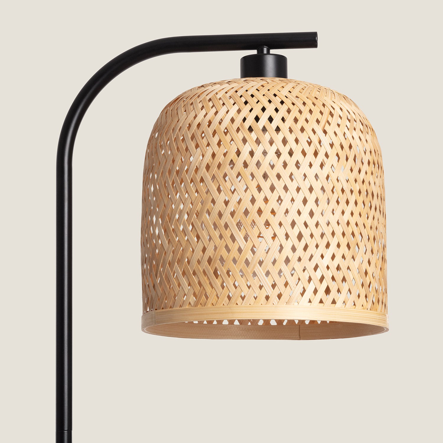 Candeeiro de Pé Metal e Bambu Adola, Natural, Bambu,Ferro, , IP20 - 2