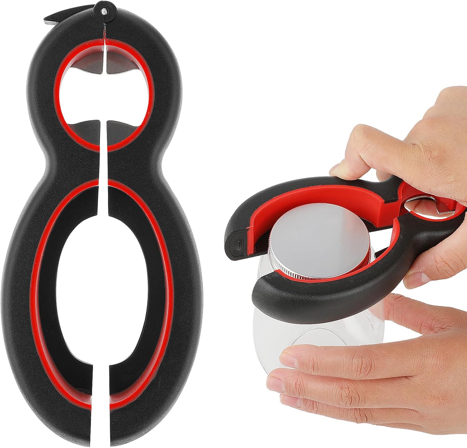Ouvre-bouteille ar pour les personnes âgées atteintes d'arthrite, ouvre- boîte magnétique multi-rétractable, pinces à bocaux pour ouvrir les bocaux