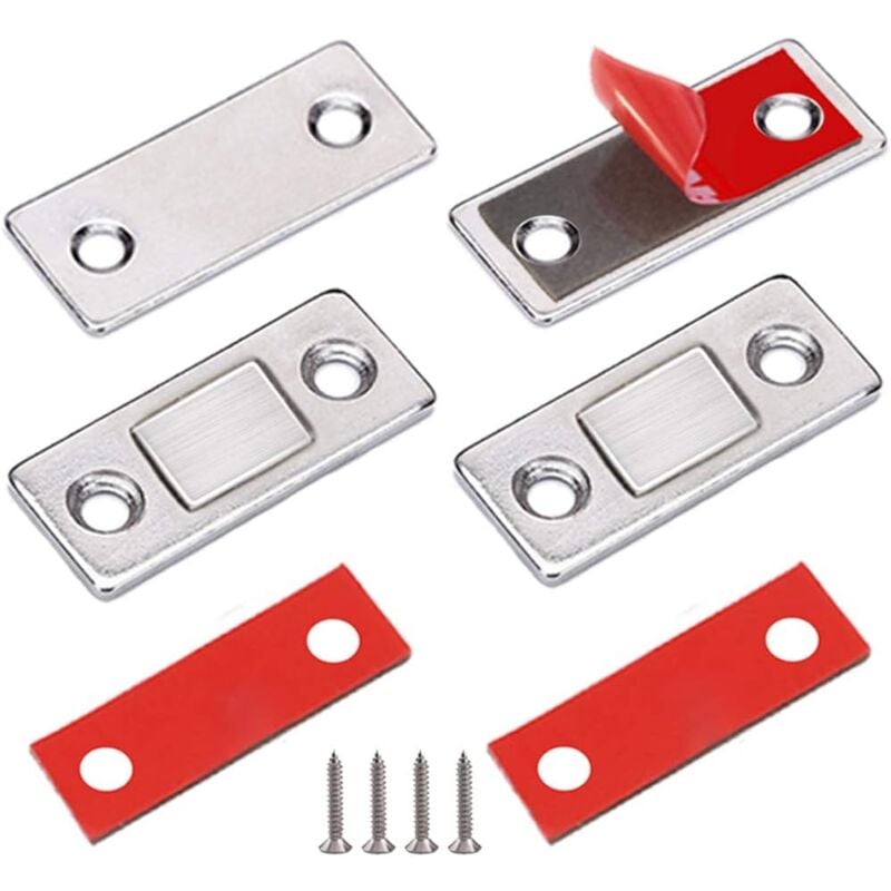 Zamek magnetyczny magnes do drzwi szafy sztuki bardzo cienki magnetyczny zatrzask do naklejenia samoprzylepny zamek magnetyczny do mebli mocny magnes