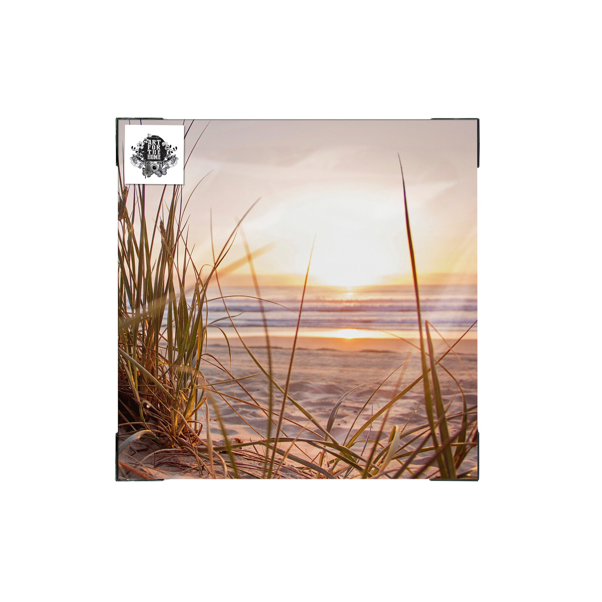Poster de jardin Lever de soleil dans les dunes 50 x 50cm Multicolore - 5