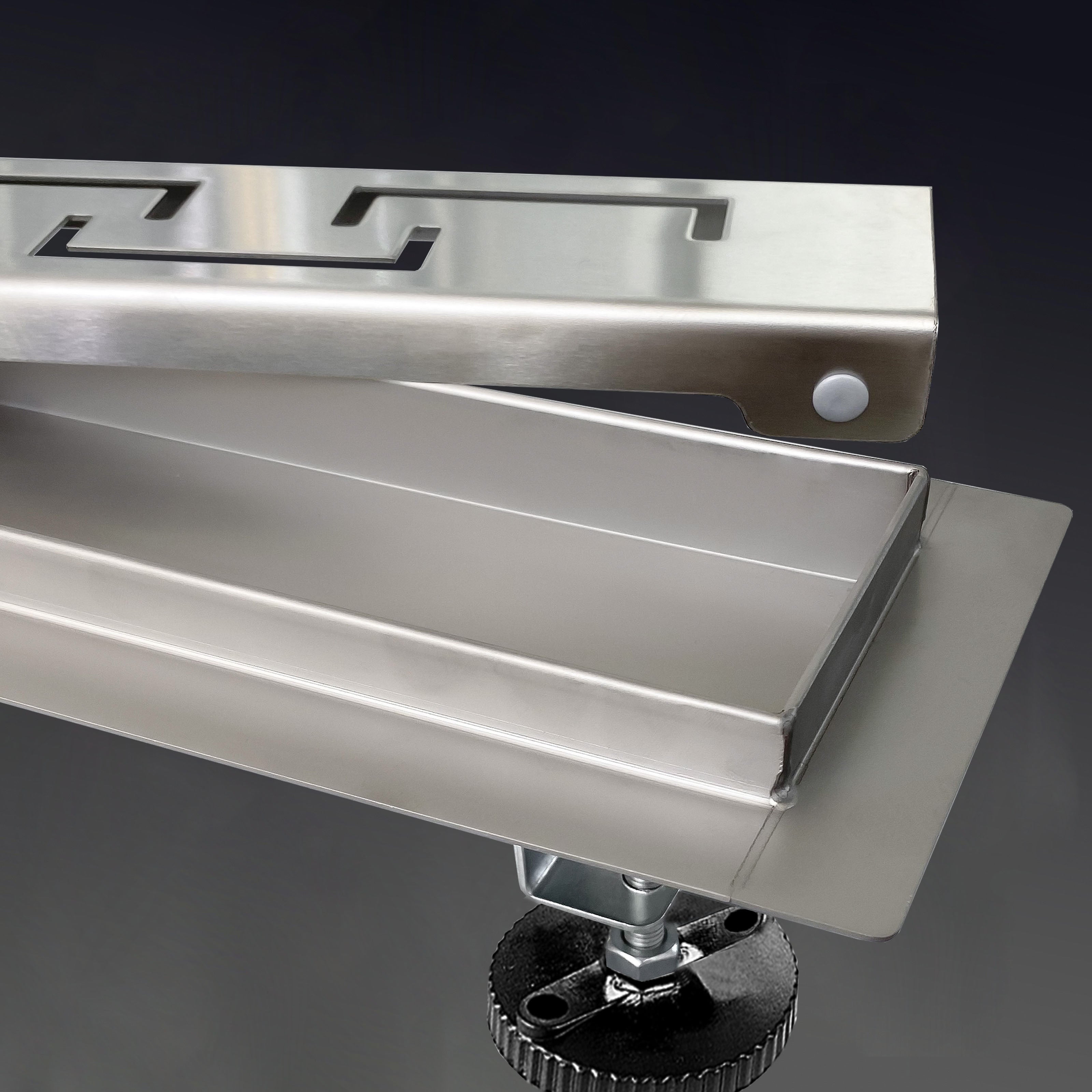 OCEAN caniveau de douche en acier inoxydable italien,réglable en hauteur avec désodorisant Style 90 cm - 2