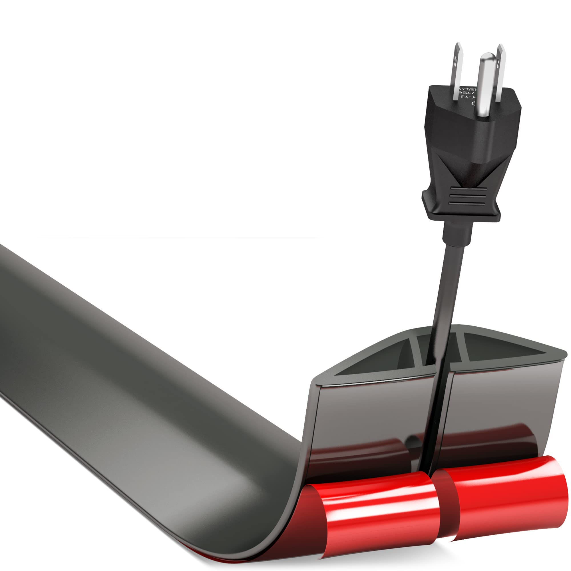 Cache-rallonge électrique, cache-fil de sol, cache-fil, 60*13mm (gris ...