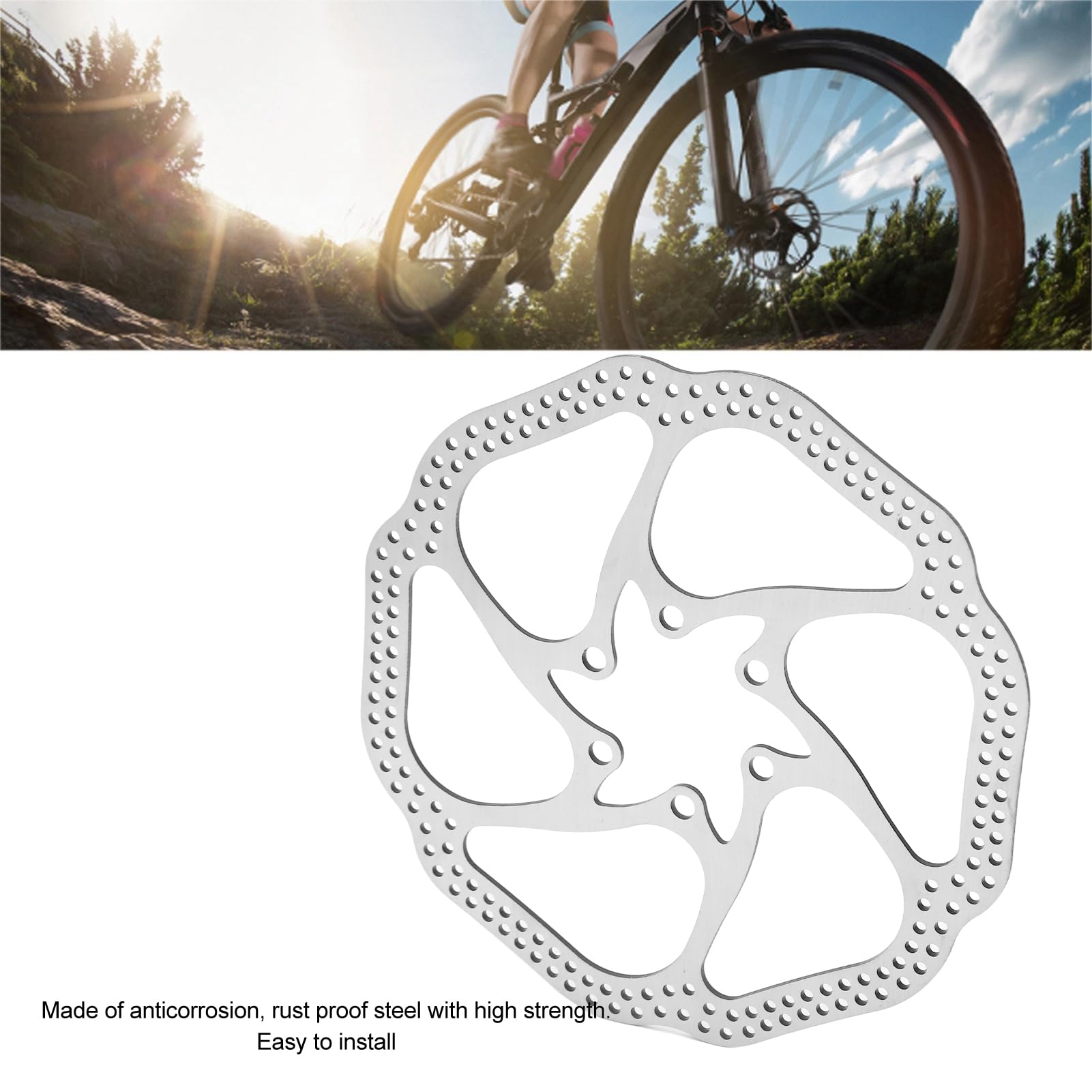 Disque de frein à disque de vélo 160 mm trous en acier