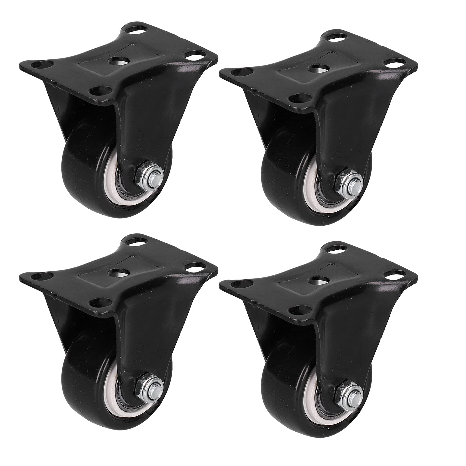 Roulettes Valise 60mm Lot De 4 - Rotation 360° - Caoutchouc Et Métal - Pour Remplacer Les Roues Cassées
