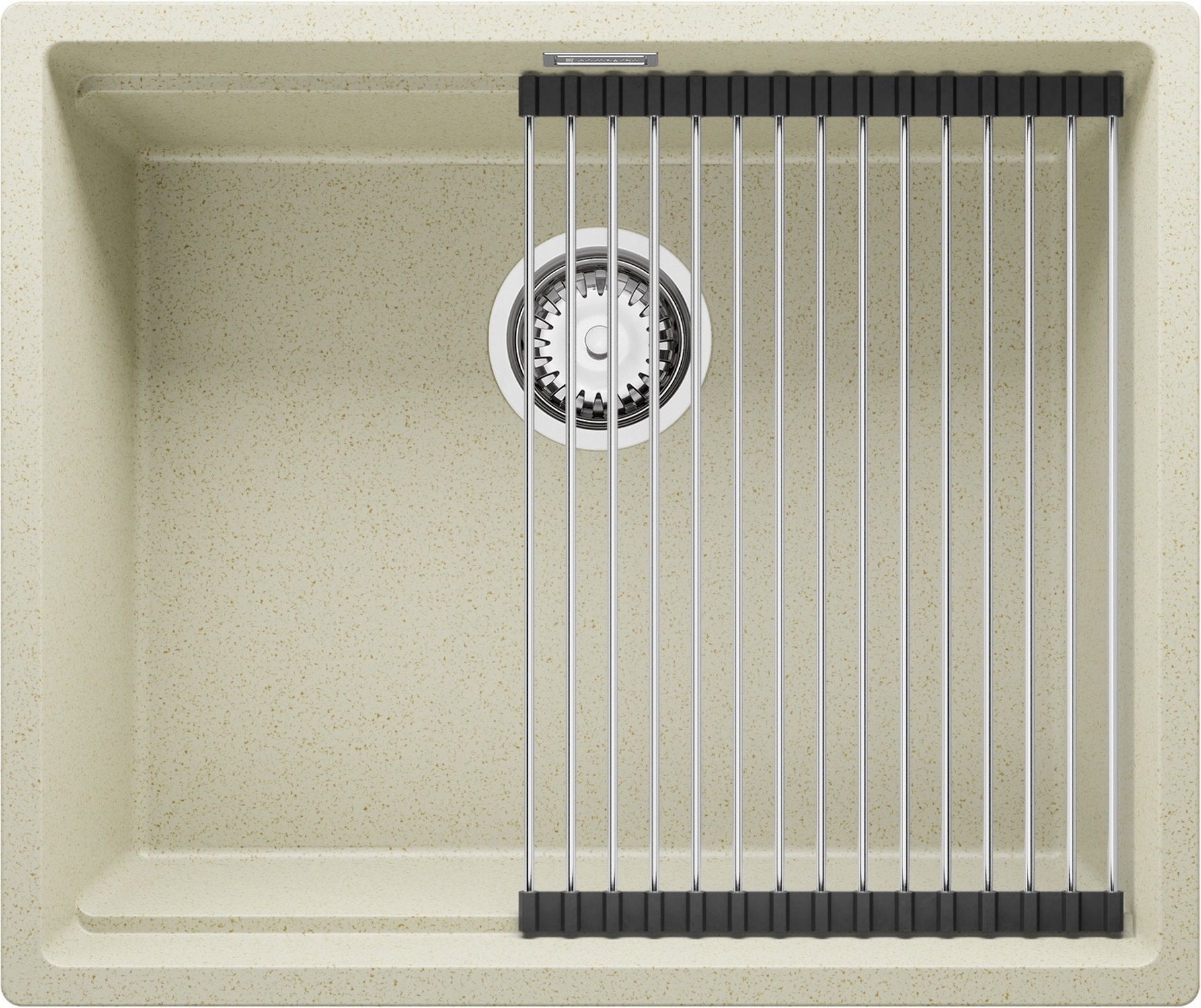 VBChome Fregadero De Granito, 46 X 49 Cm, Individual, Cocina
