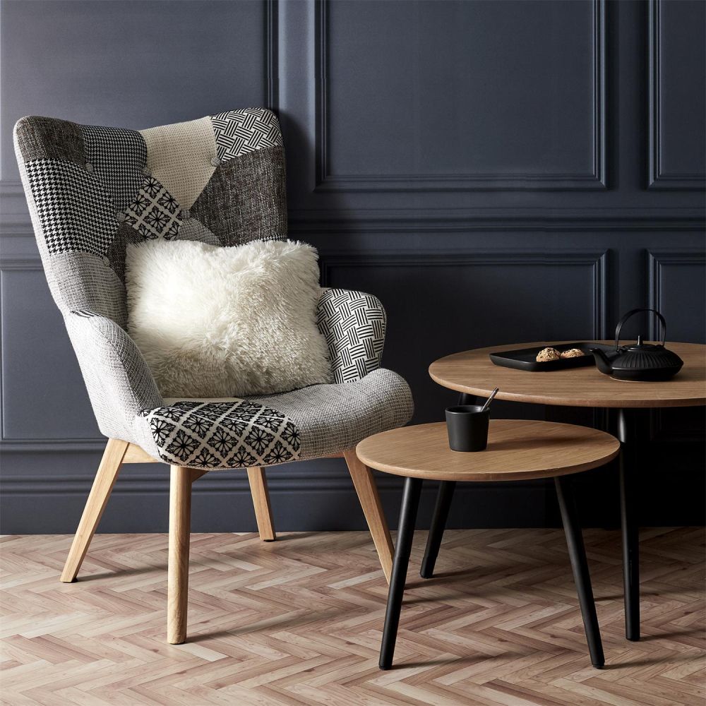 Fauteuil Patchwork Design 