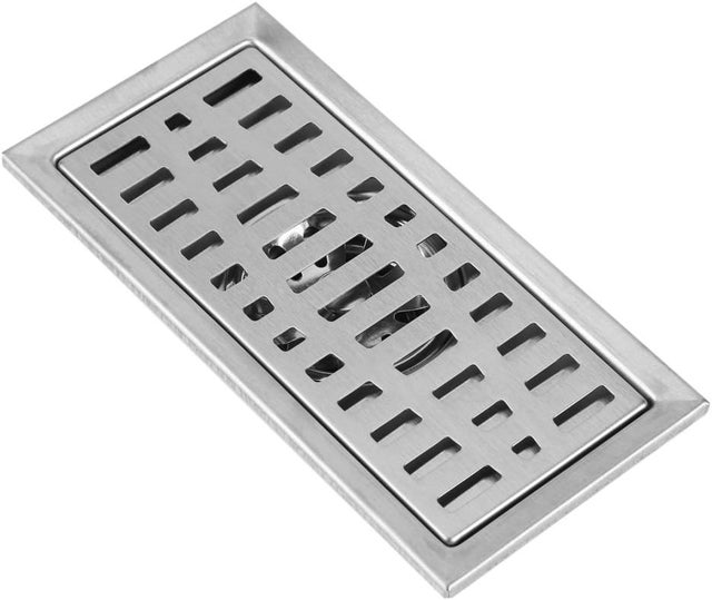 Ralo Linear Fdit de cm Ralo de Chuveiro Retangular Ralo de Chão Casa de Banho Chuveiro Cozinha Resíduos Ralador Filtro de Cabelo em Aço Inoxidável