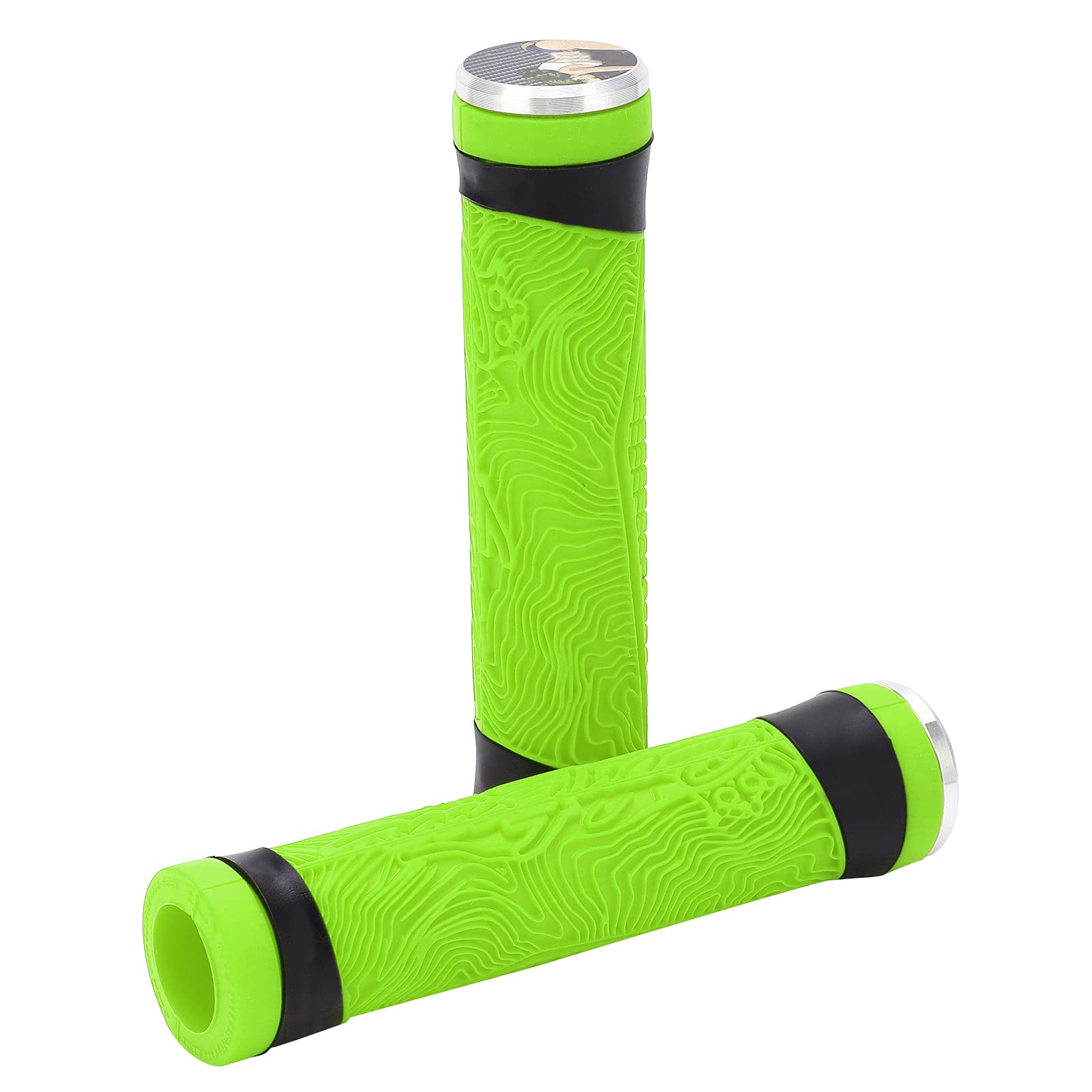 Poignées BMX/VTT ODI En Silicone Noir, 130 Mm, Diamètre 22.2 Mm, Universelles