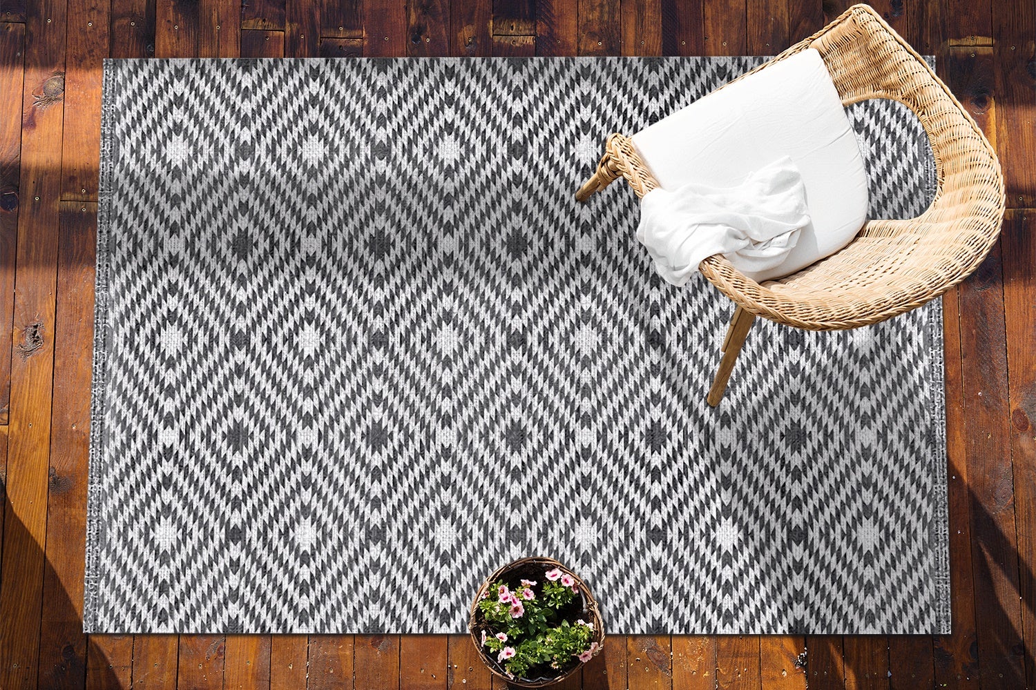 Dywan winylowy tureckie diamenty geometryczny styl mata winylowa do pokoju 100x50 cm – Tulup - 4