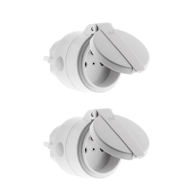 Lot de 2 prises extérieures sans fil IP44 radiofréquence - Otio