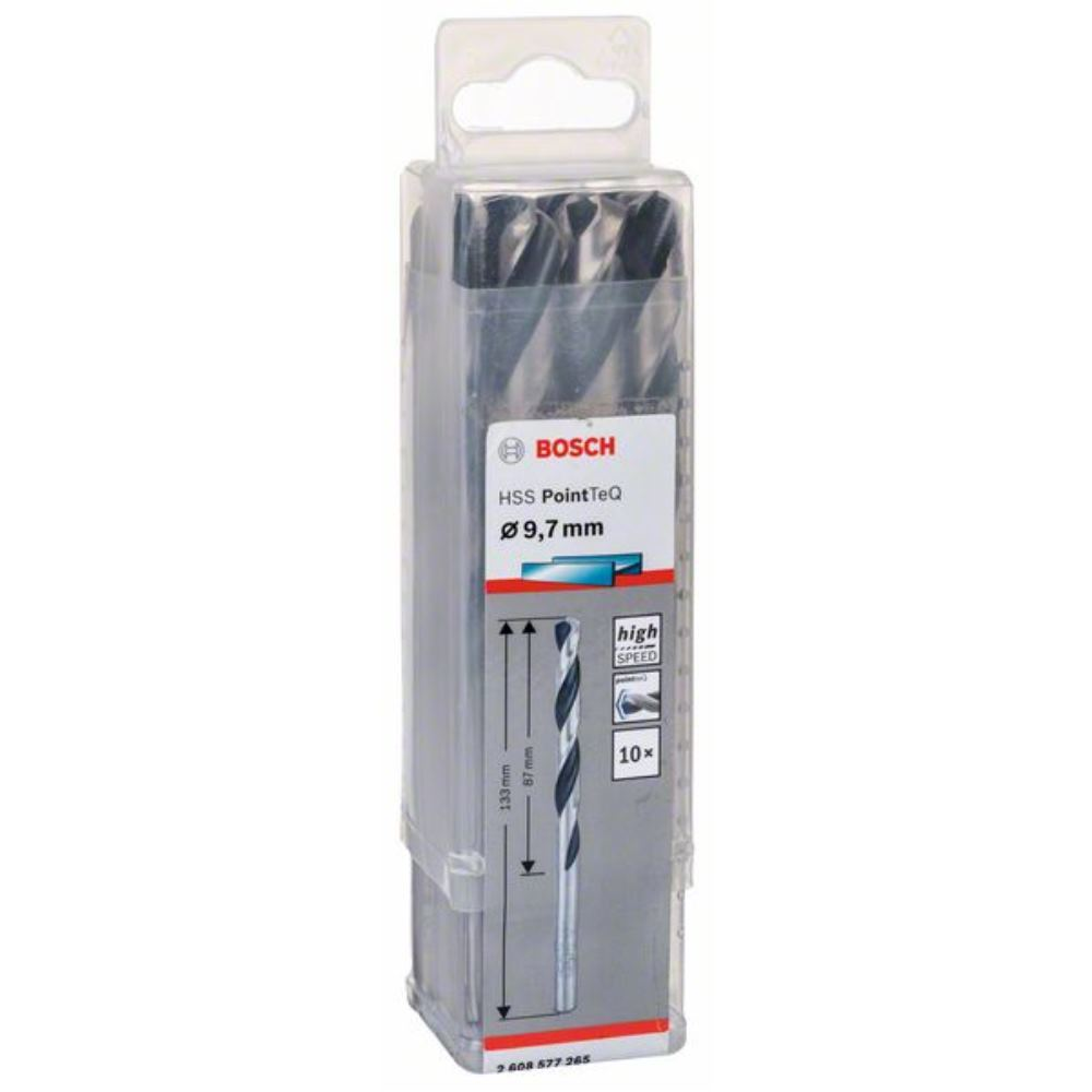 Bosch Foret hélico?dal en métal HSS PointTeQ DIN338 9,7 mm. 10-pack - 2
