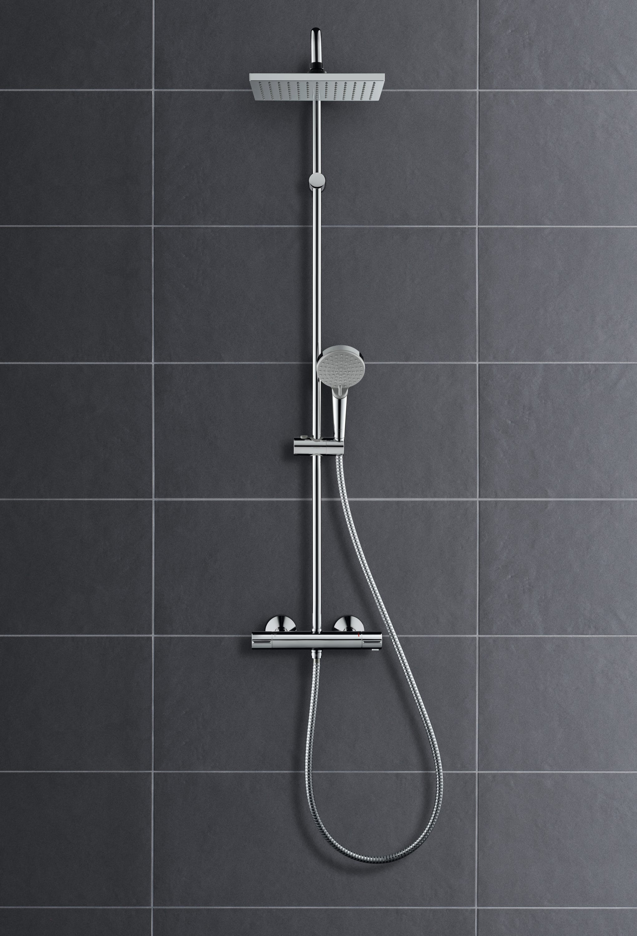 Colonne de douche thermostatique HANSGROHE Vernis Shape 230 chromé - 7