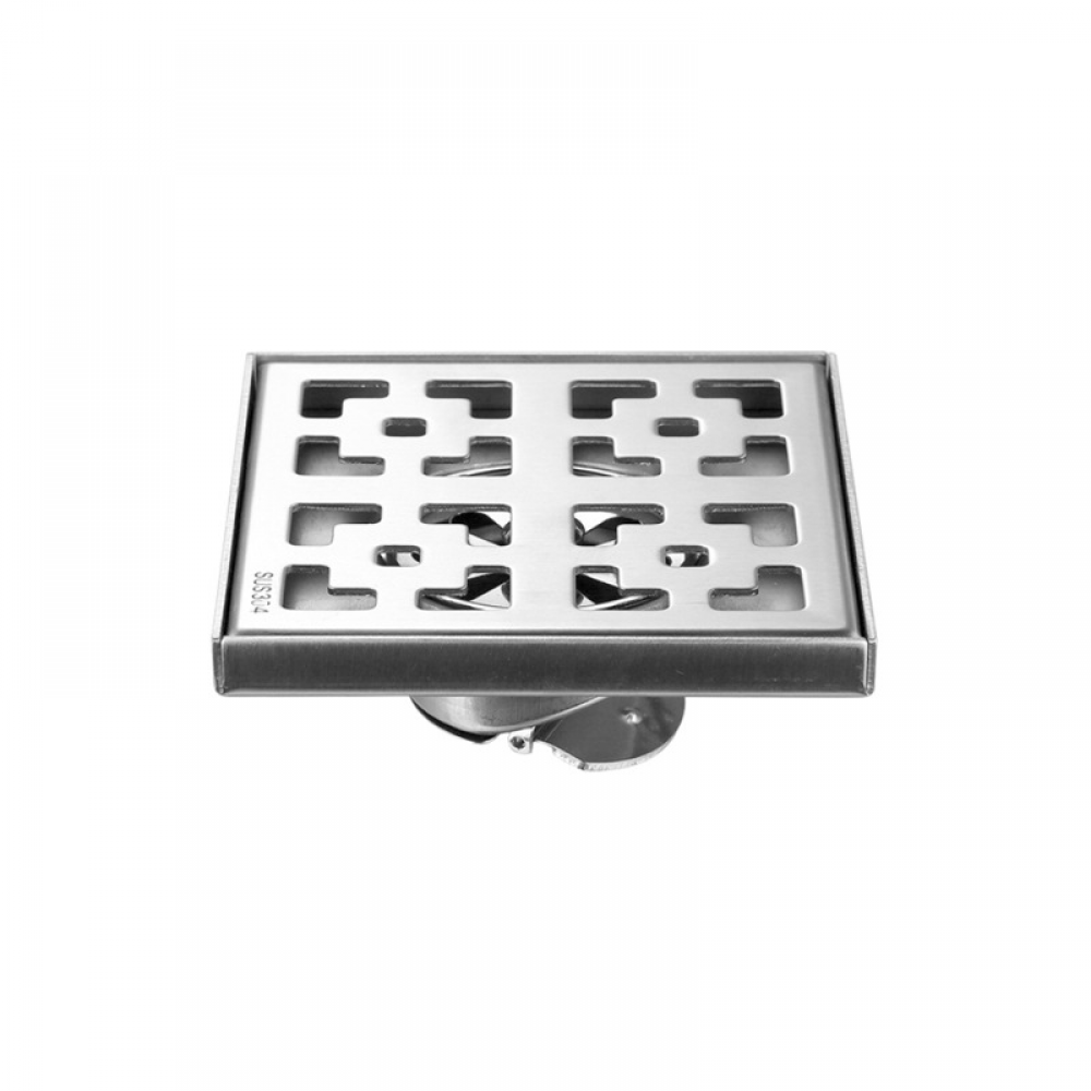 Sitko do zlewu - odpływ podłogowy - stal nierdzewna -1 sztuka - 15x15cm