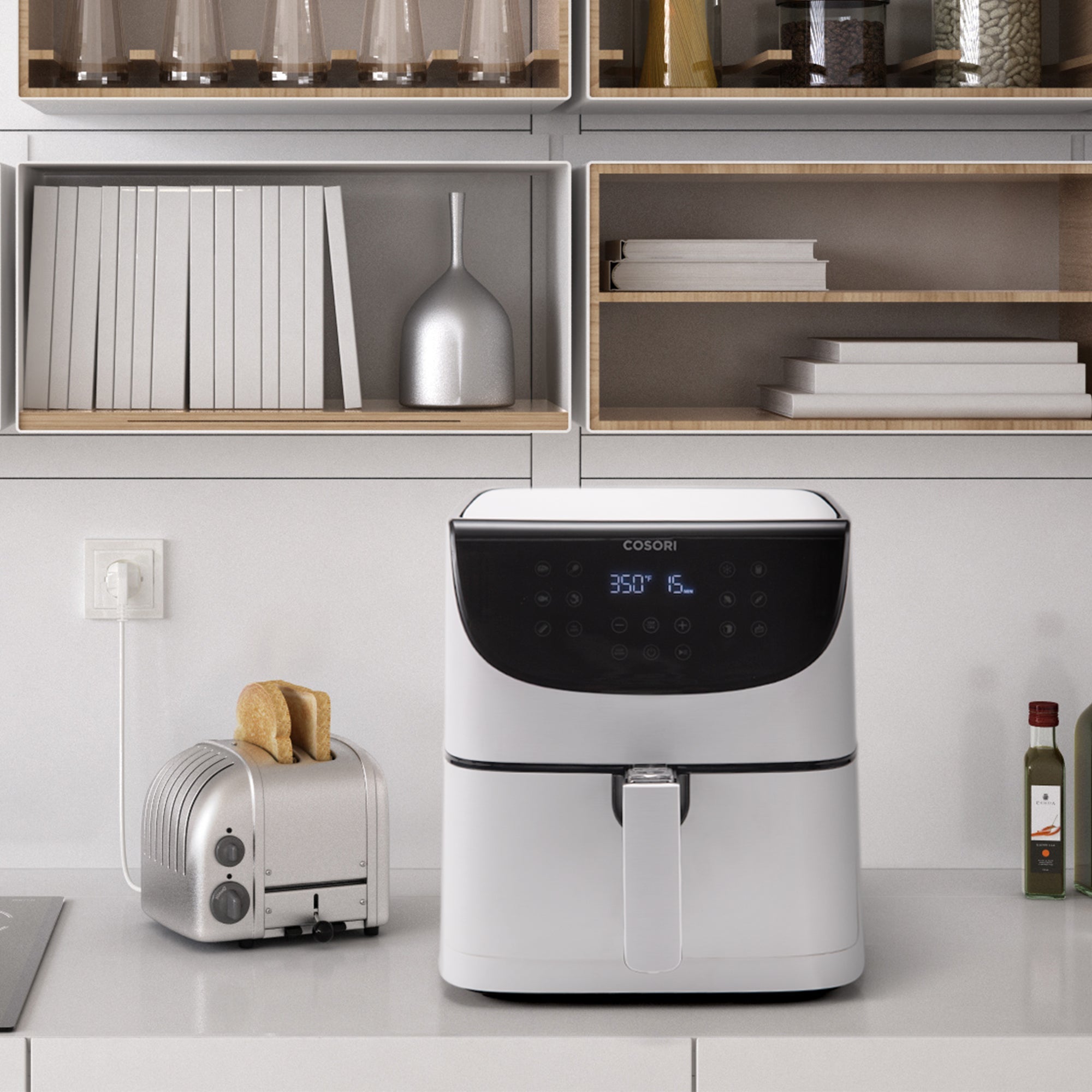 COSORI - Freidora de aire Premium Chef Edition Blanco 5,5 litros - 6