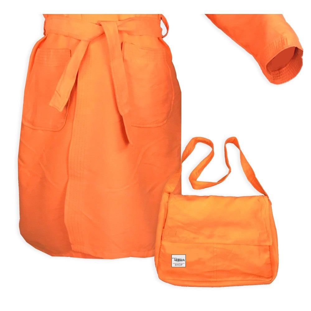 ACCAPPATOIO tecnico KIDDY BIMBO bambino RAGAZZO IN microfibra ARANCIO 4-6 ANNI - 2