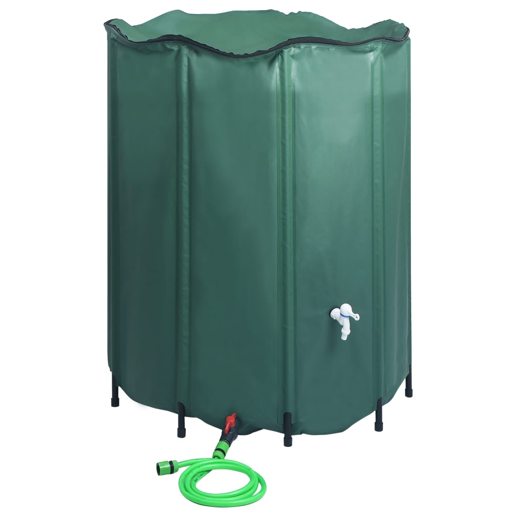 Réservoir pliable d'eau de pluie avec robinet, 1000 L, pour le jardin - 3