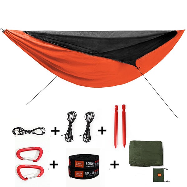 Hamac militaire état neuf camping bushcraft trekking avec moustiquaire et tarp bache de protection - Sport & Plein air