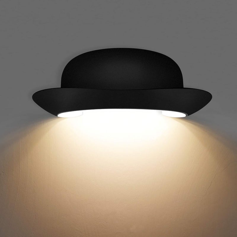 Kreatywna i nowoczesna lampa ścienna LED 12 W, wodoodporna IP65, aluminiowa, do wewnątrz i na zewnątrz, do łazienki i sypialni