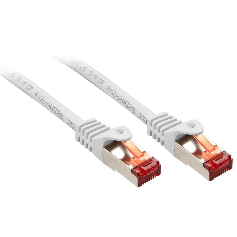 Kabel Ethernet Lindy Cat.6 S/FTP 1 metr Biały wysoka prędkość