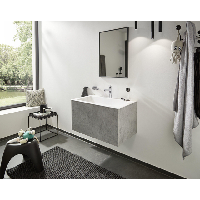 HANSGROHE Mitigeur de lavabo 110 CoolStart, bonde Push-Open Finoris noir mat - 3