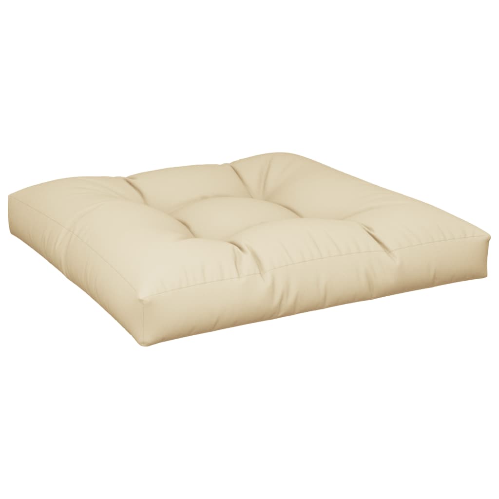 Pack 2 uds Cojín exterior | Cojines para palets tela beige CFW167827 - 4
