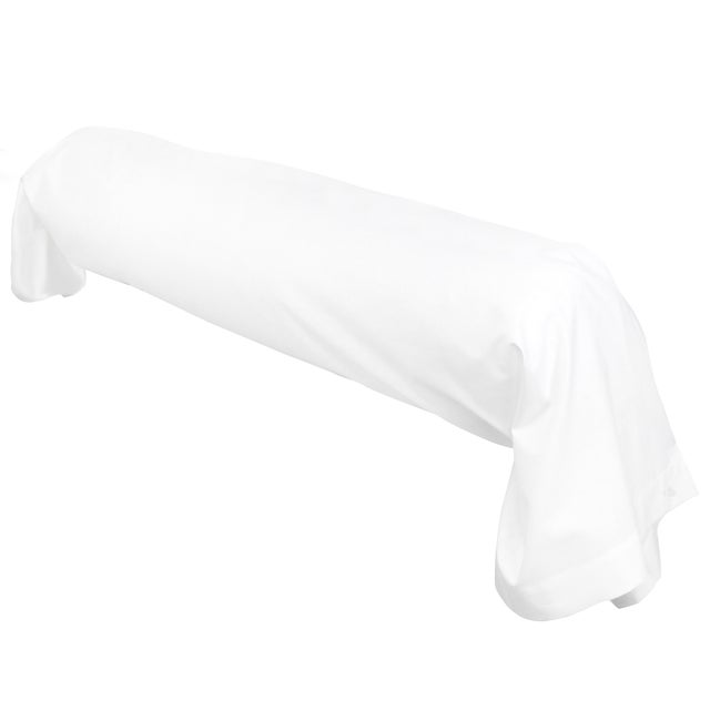 Taie de traversin uni 140x43 cm coton ALTO Blanc